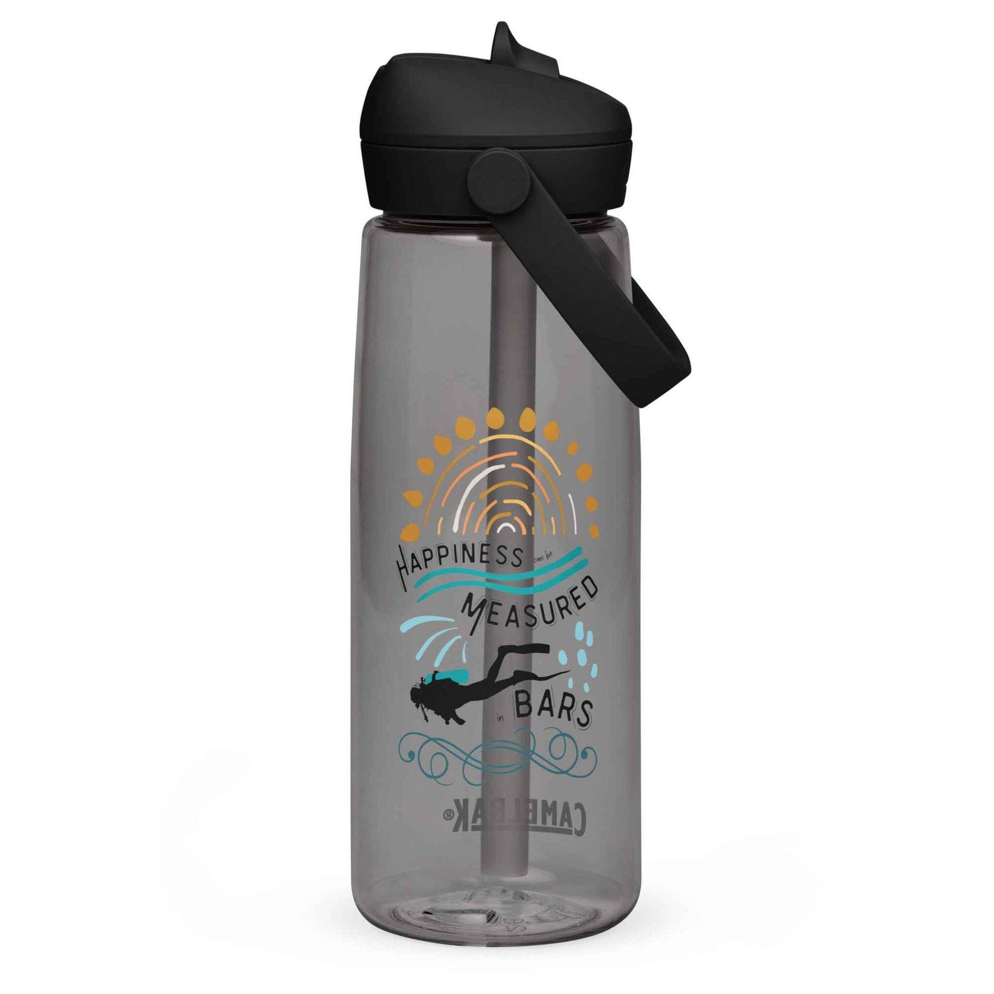 Salinity Swimwear Happiness Can Be Measured in Bars Resuable Waterbottle