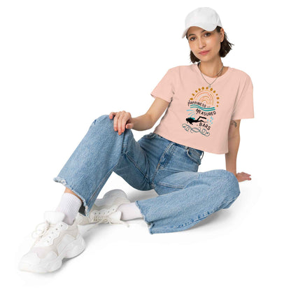 Salinity Swimwear Happiness Can Be Measured in Bars Women’s Crop Top T-Shirt