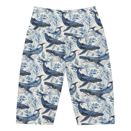 Salinity Swimwear Humpback Whale Song 8" Inch Dive Shorts Shorts