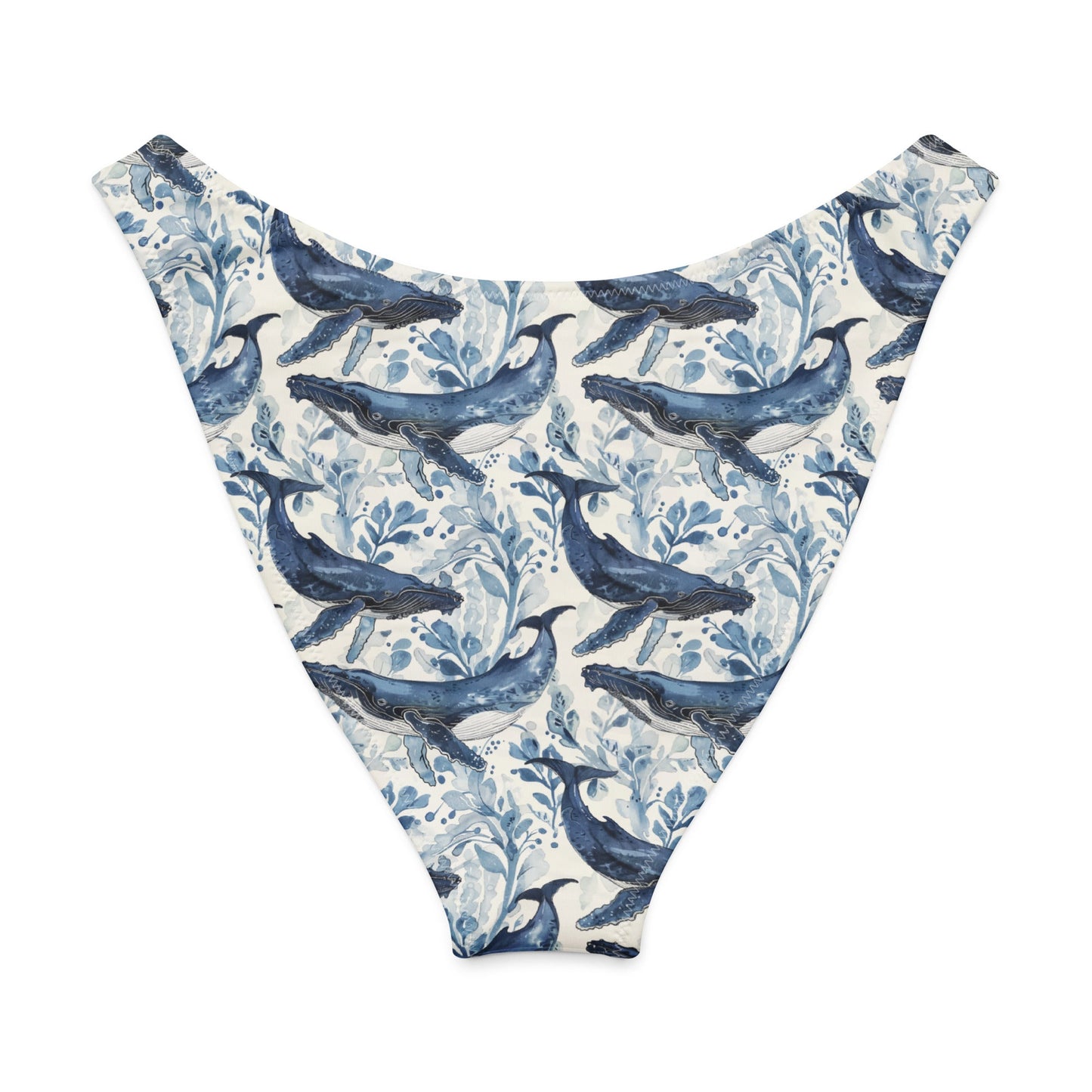 Salinity Swimwear Humpback Whale Song Eco High - Leg Cheeky Bikini Bottom Bikini Bottom