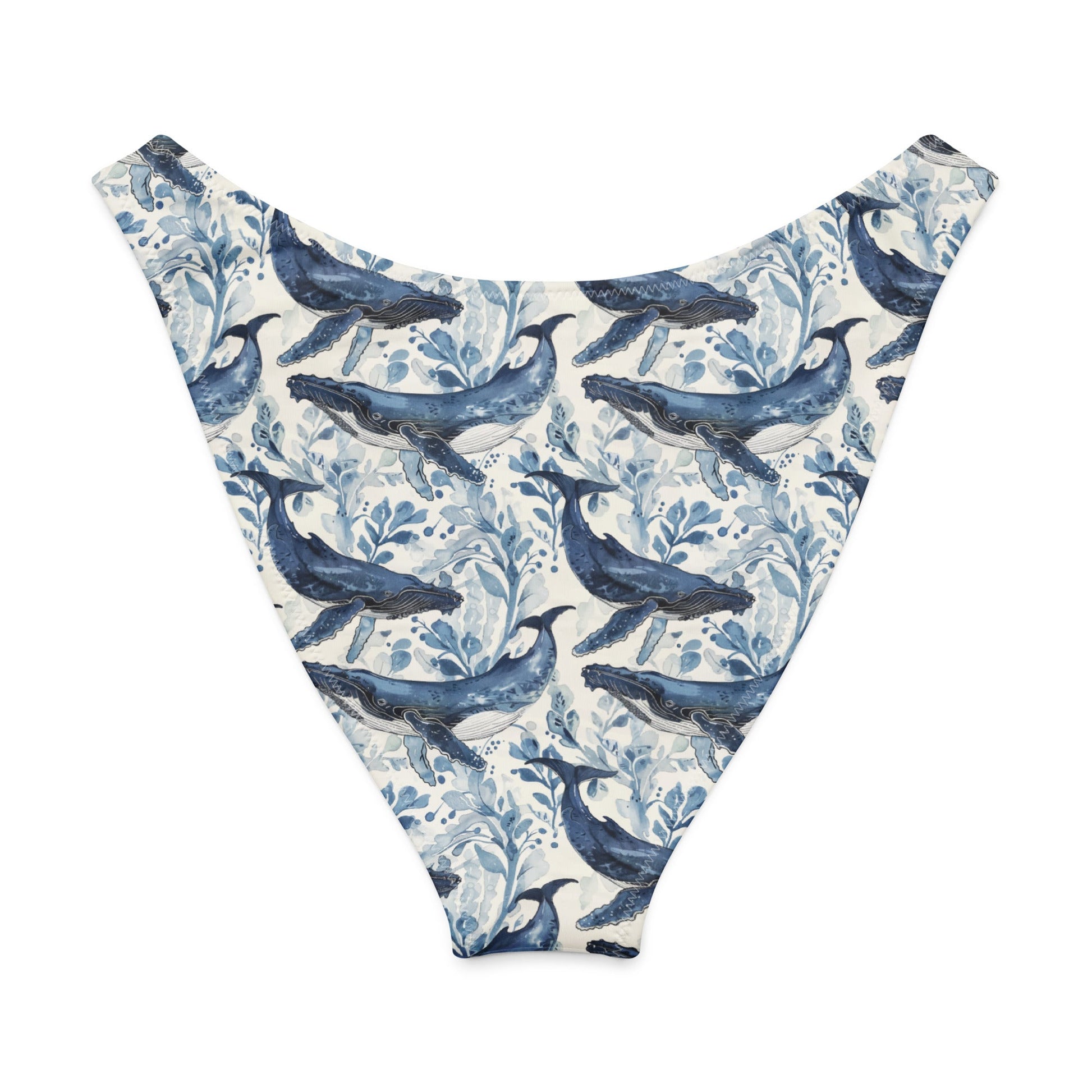 Salinity Swimwear Humpback Whale Song Eco High - Leg Cheeky Bikini Bottom Bikini Bottom
