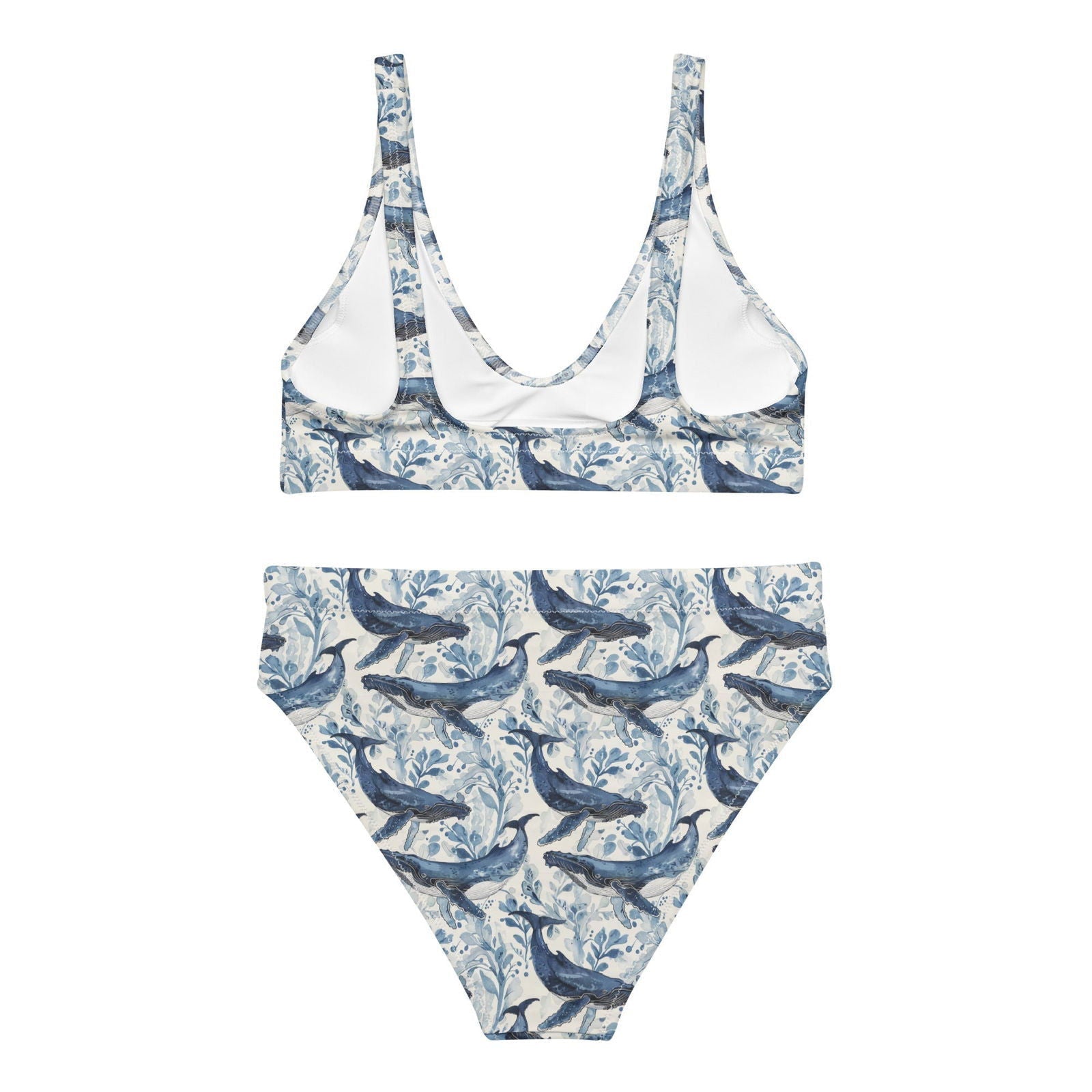 Salinity Swimwear Humpback Whale Song Eco High - Waisted Bikini Set Bikini Set