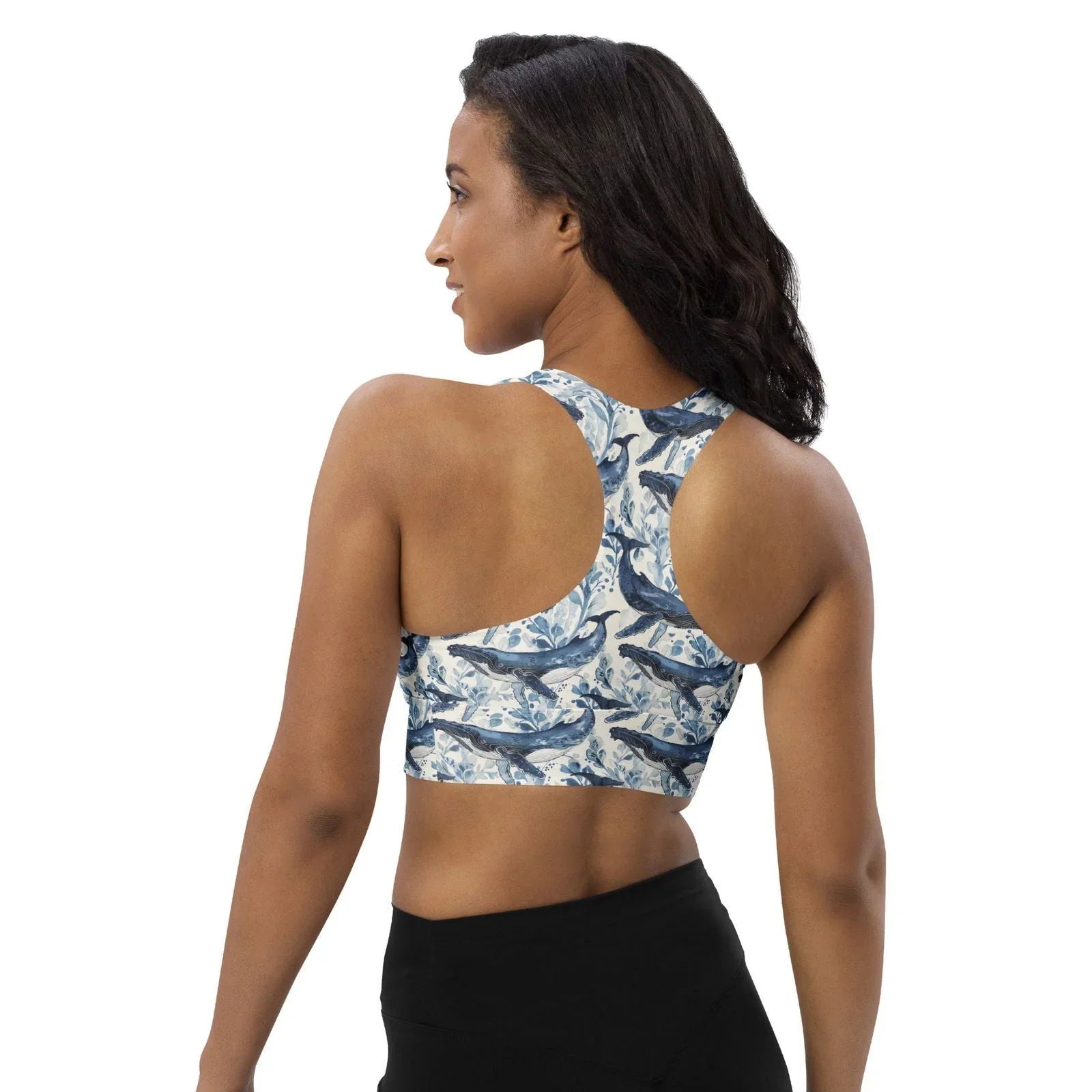 Humpback Whale Song Eco Sports Bra Top - Salinity Swimwear