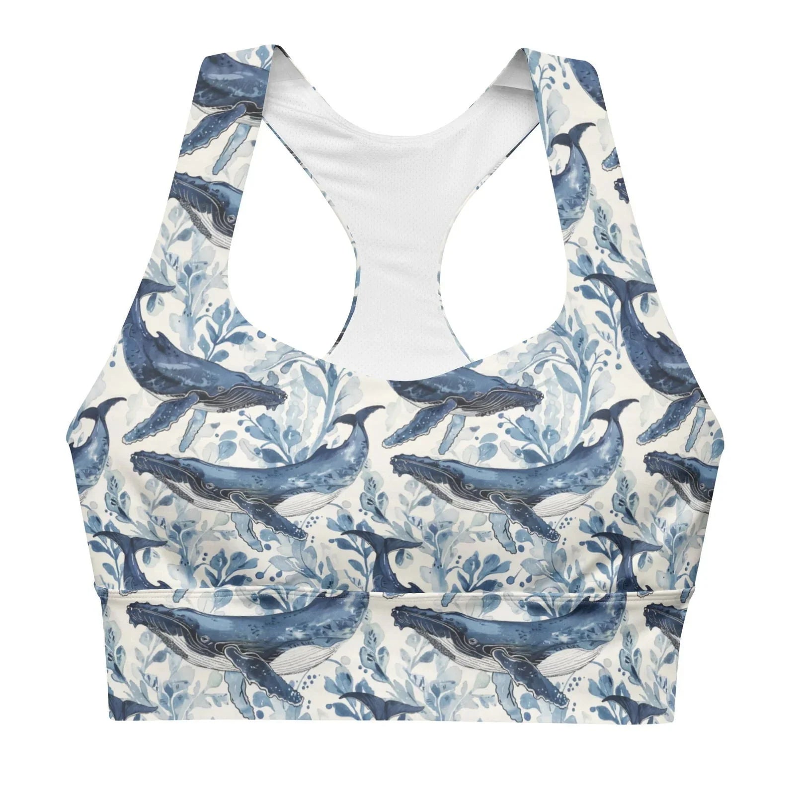 Humpback Whale Song Eco Sports Bra Top - Salinity Swimwear