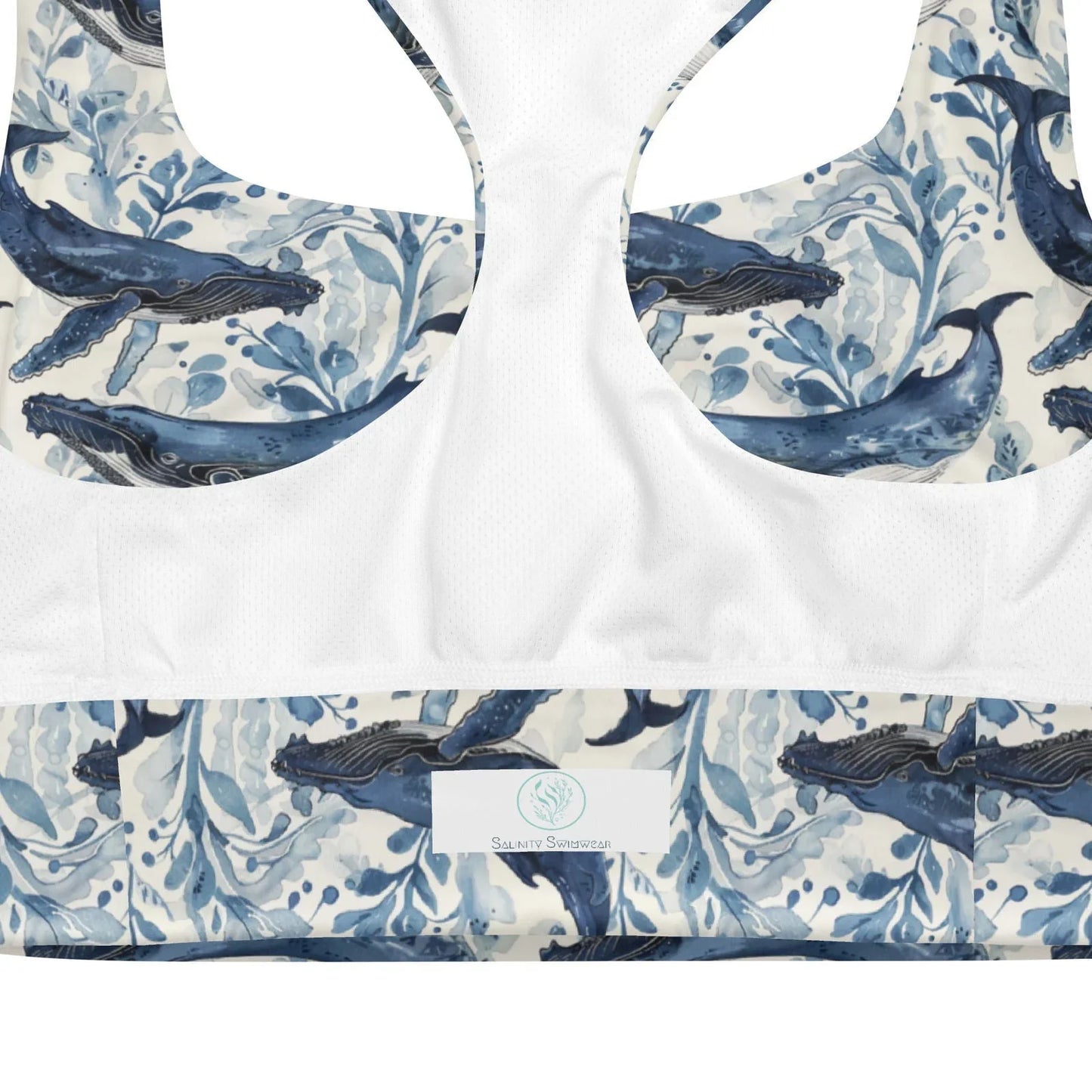 Humpback Whale Song Eco Sports Bra Top - Salinity Swimwear