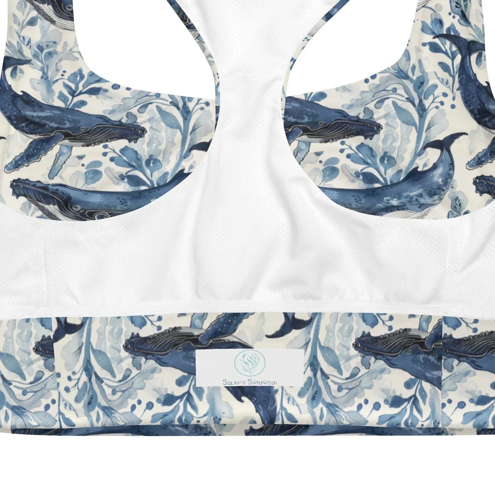 Humpback Whale Song Eco Sports Bra Top - Salinity Swimwear