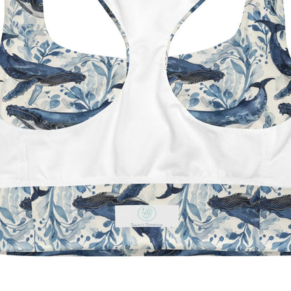 Humpback Whale Song Eco Sports Bra Top - Salinity Swimwear