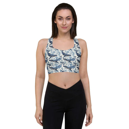 Humpback Whale Song Eco Sports Bra Top - Salinity Swimwear