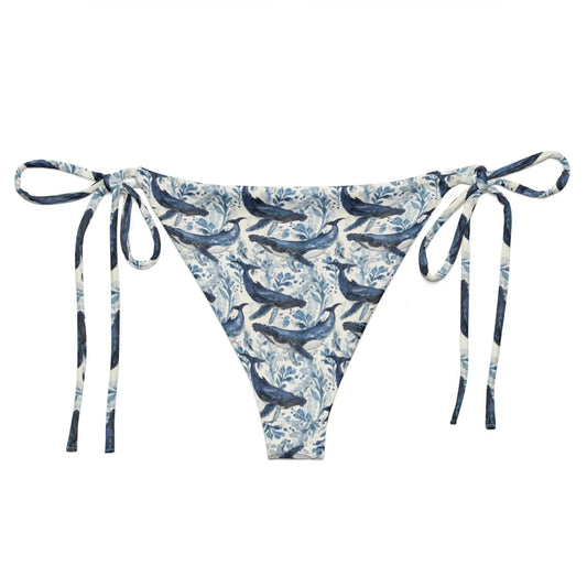 Humpback Whale Song Eco String Bikini Bottom - Salinity Swimwear