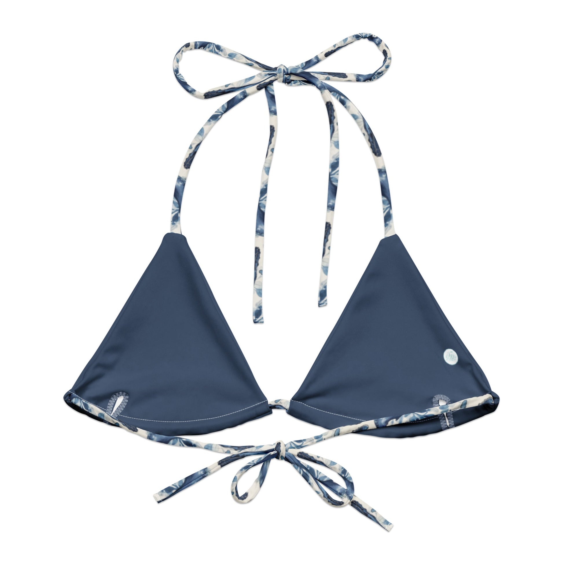 Salinity Swimwear Humpback Whale Song Eco String Bikini Top Bikini Top