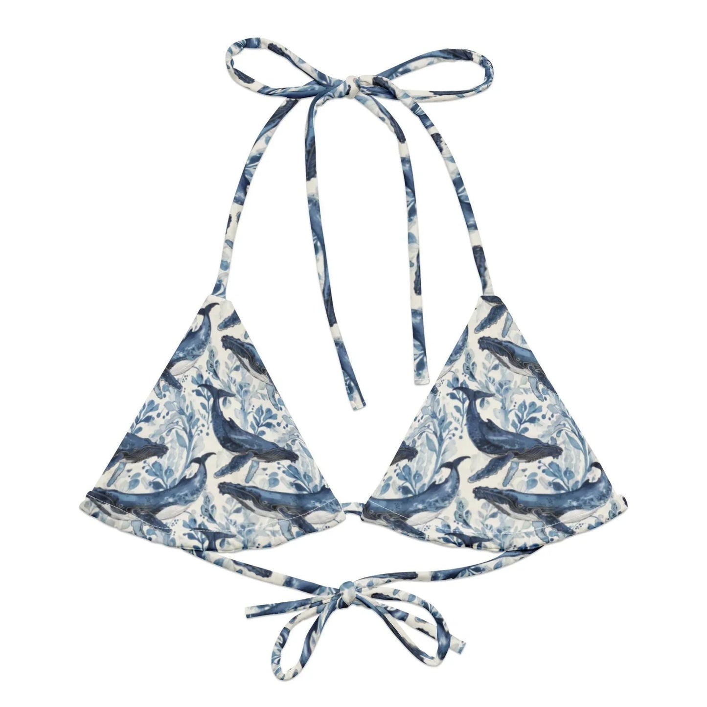 Salinity Swimwear Humpback Whale Song Eco String Bikini Top Bikini Top