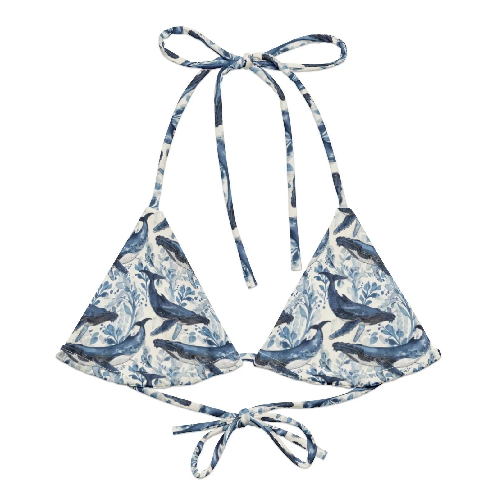 Salinity Swimwear Humpback Whale Song Eco String Bikini Top Bikini Top