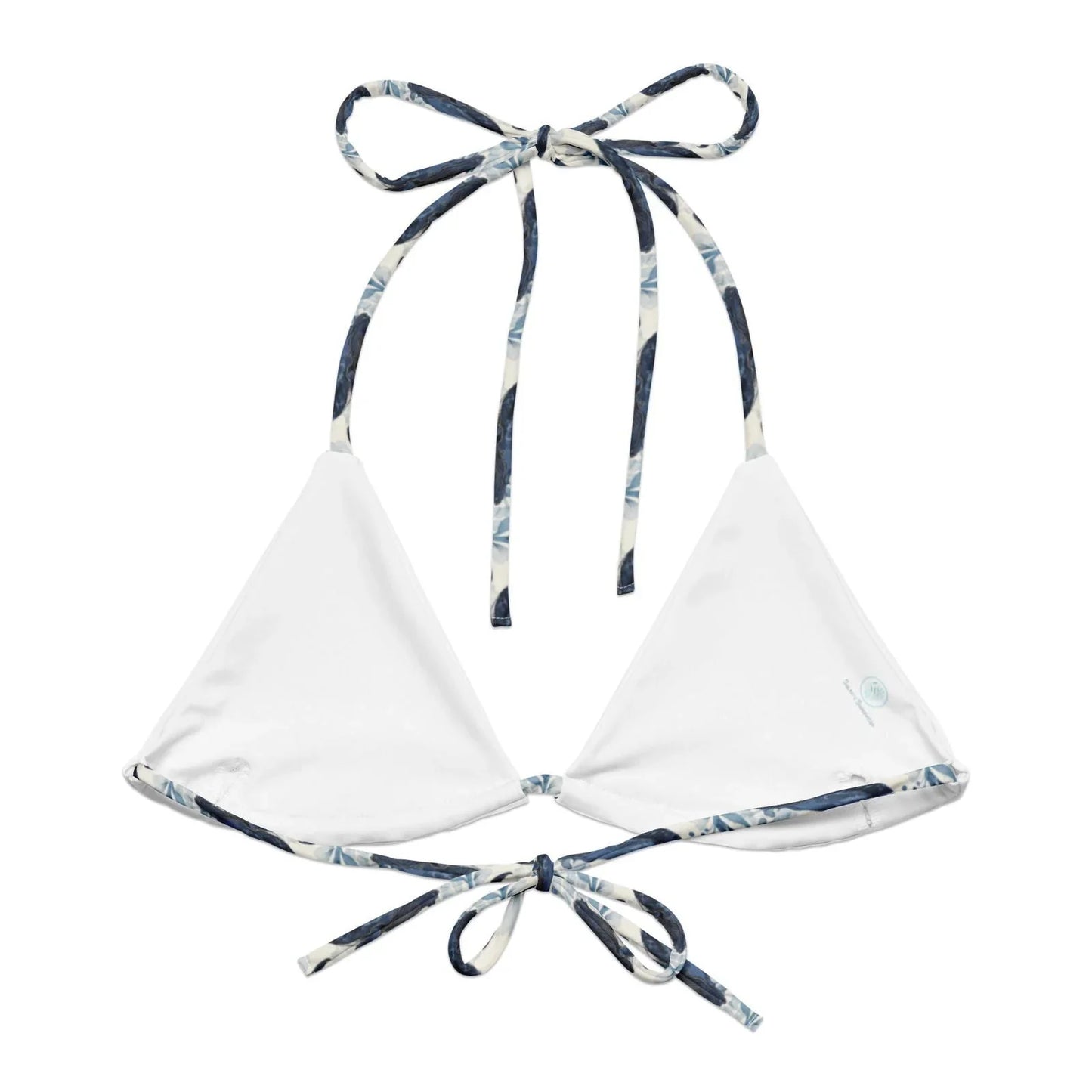Salinity Swimwear Humpback Whale Song Eco String Bikini Top Bikini Top