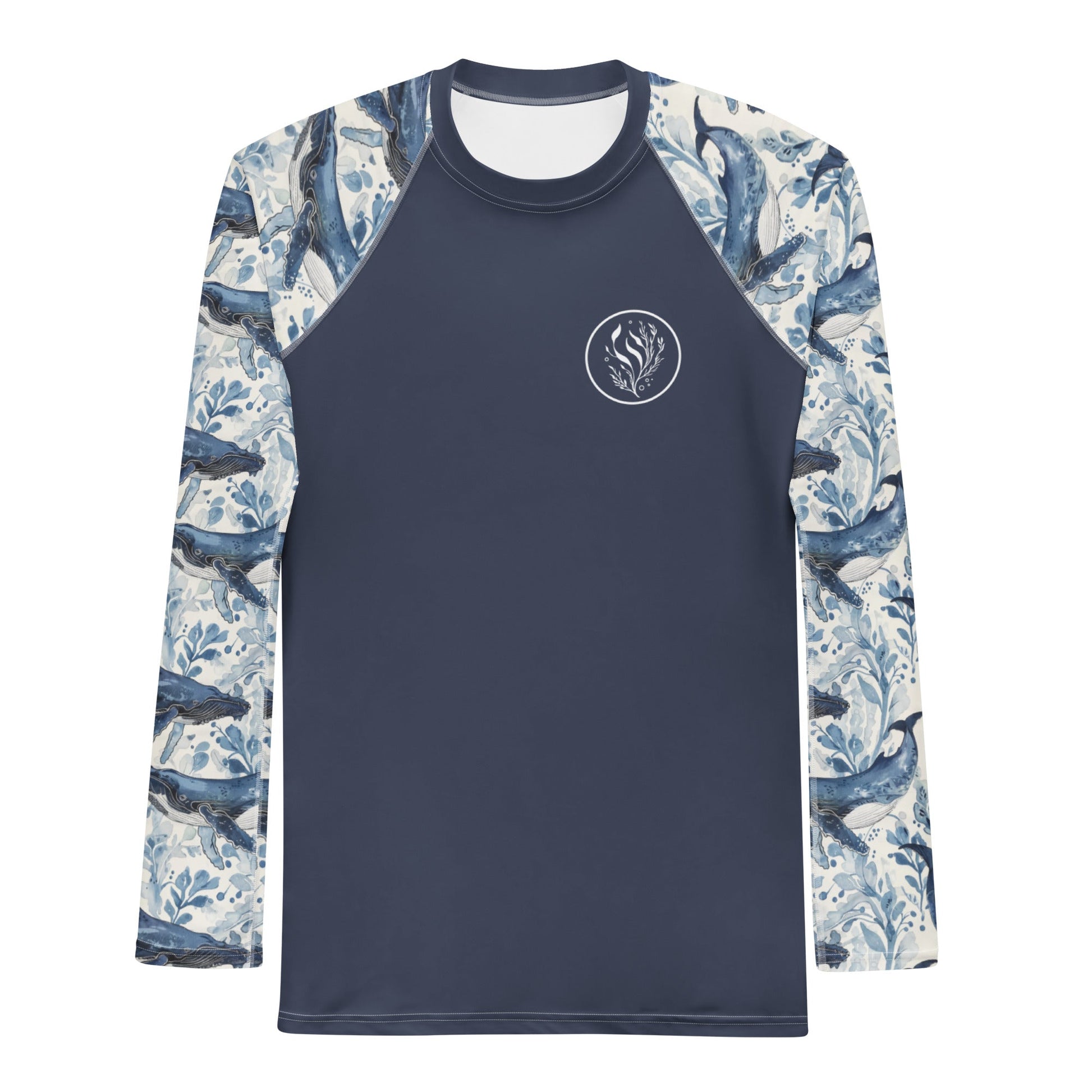 Humpback Whale Song Men's Rash Guard - Salinity Swimwear
