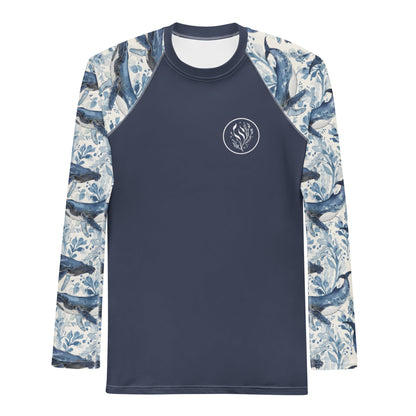Humpback Whale Song Men's Rash Guard - Salinity Swimwear