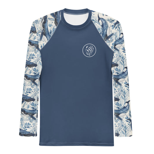 Salinity Swimwear Humpback Whale Song Men's Rash Guard Rash Guard