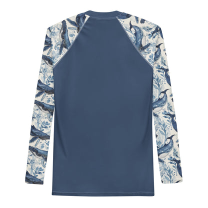 Salinity Swimwear Humpback Whale Song Men's Rash Guard Rash Guard