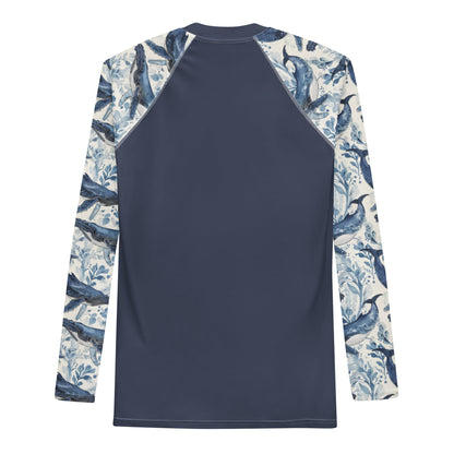 Humpback Whale Song Men's Rash Guard - Salinity Swimwear