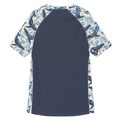 Humpback Whale Song Men’s Short Sleeve Swim Shirt - Salinity Swimwear