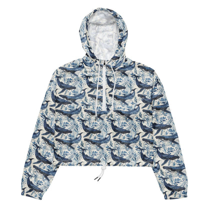 Salinity Swimwear Humpback Whale Song Women’s cropped Windbreaker Windbreaker