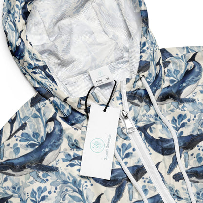Salinity Swimwear Humpback Whale Song Women’s cropped Windbreaker Windbreaker