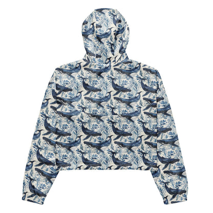 Salinity Swimwear Humpback Whale Song Women’s cropped Windbreaker Windbreaker