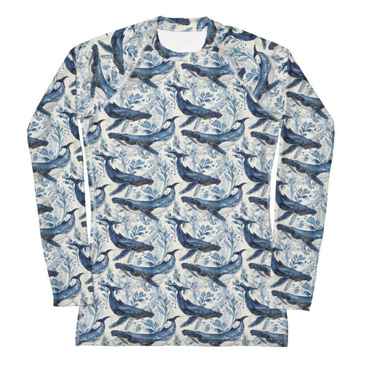 Salinity Swimwear Humpback Whale Song Women's Rash Guard Rash Guard
