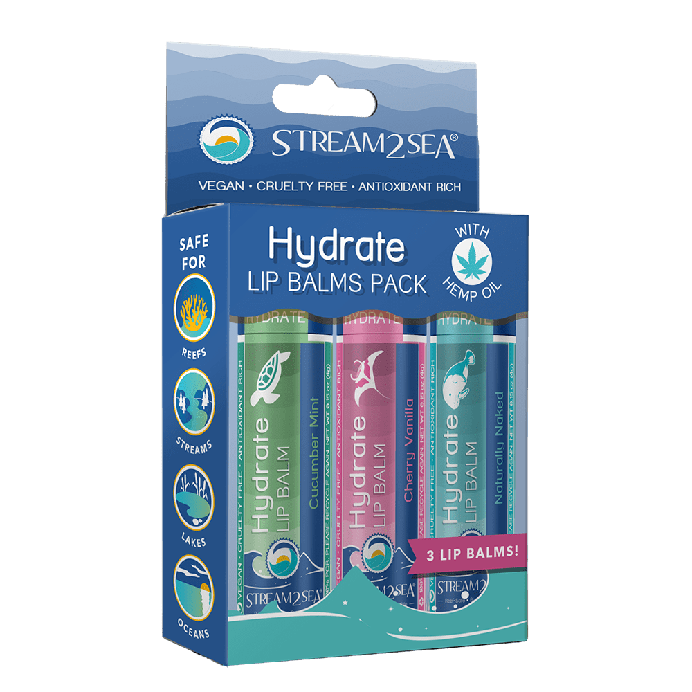 Salinity Swimwear Hydrate Lip Balm 3 Pack simple