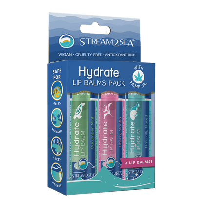 Salinity Swimwear Hydrate Lip Balm 3 Pack simple