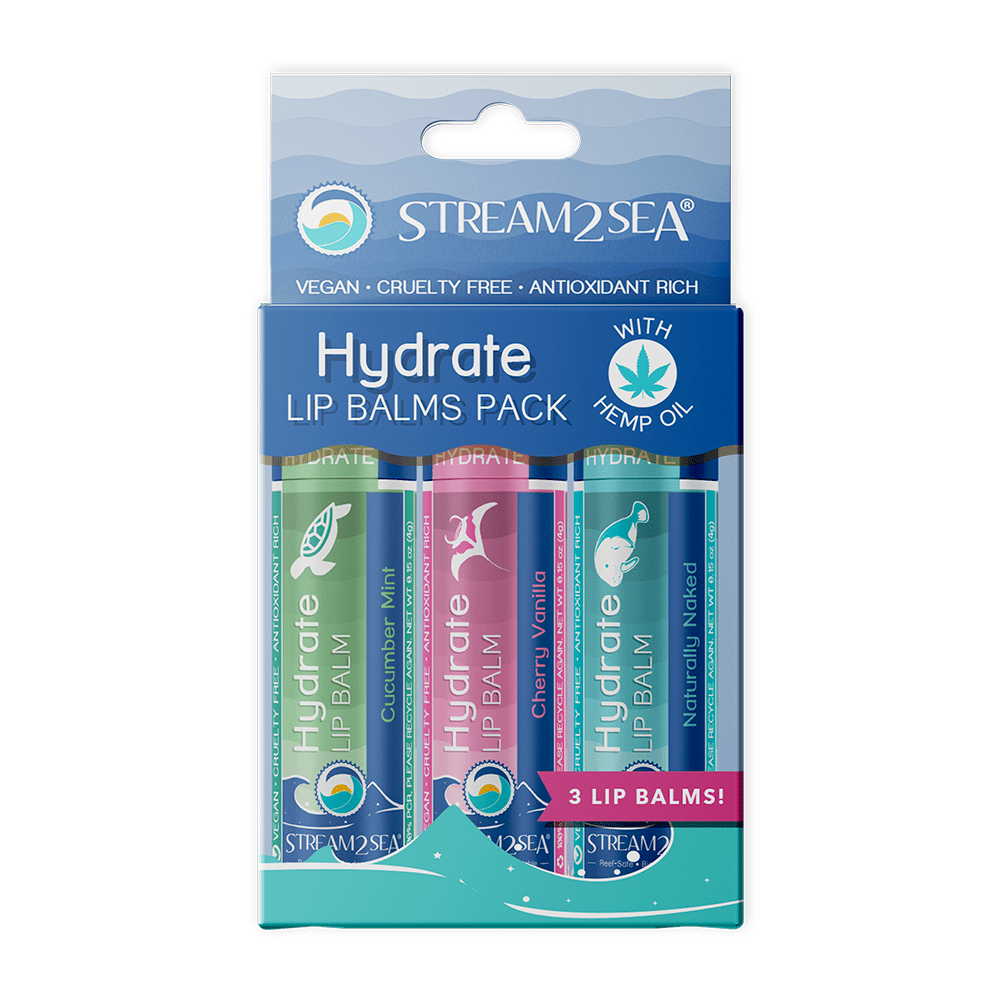 Salinity Swimwear Hydrate Lip Balm 3 Pack simple