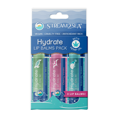 Salinity Swimwear Hydrate Lip Balm 3 Pack simple
