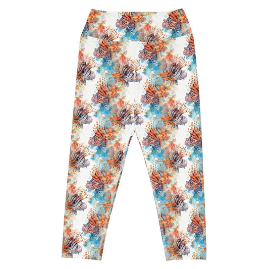 Salinity Swimwear Invasive Lionfish Capri Swim Leggings Capri Leggings