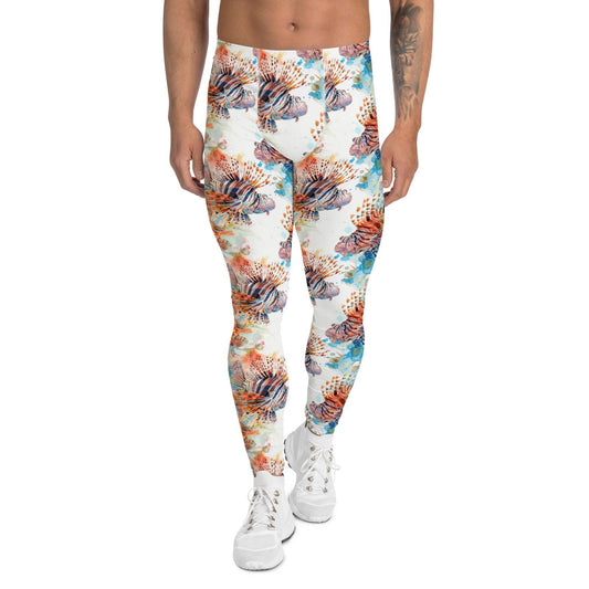 Salinity Swimwear Invasive Lionfish Men's Swim Leggings Leggings
