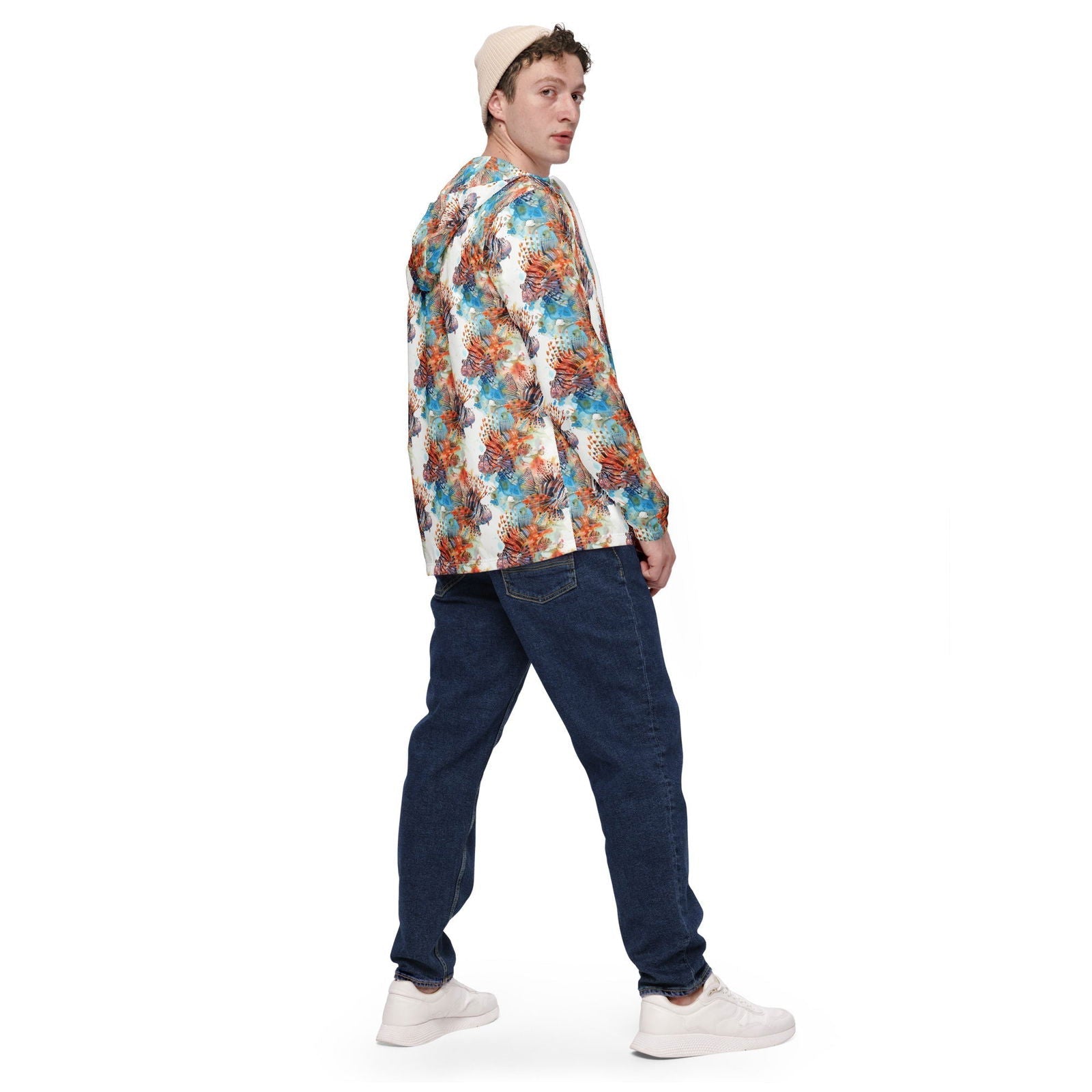 Salinity Swimwear Invasive Lionfish Men’s windbreaker Windbreaker