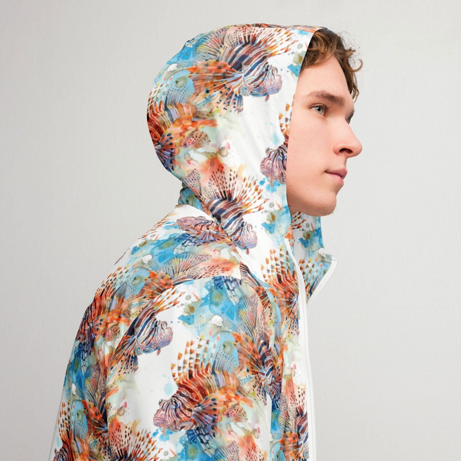 Salinity Swimwear Invasive Lionfish Men’s windbreaker Windbreaker