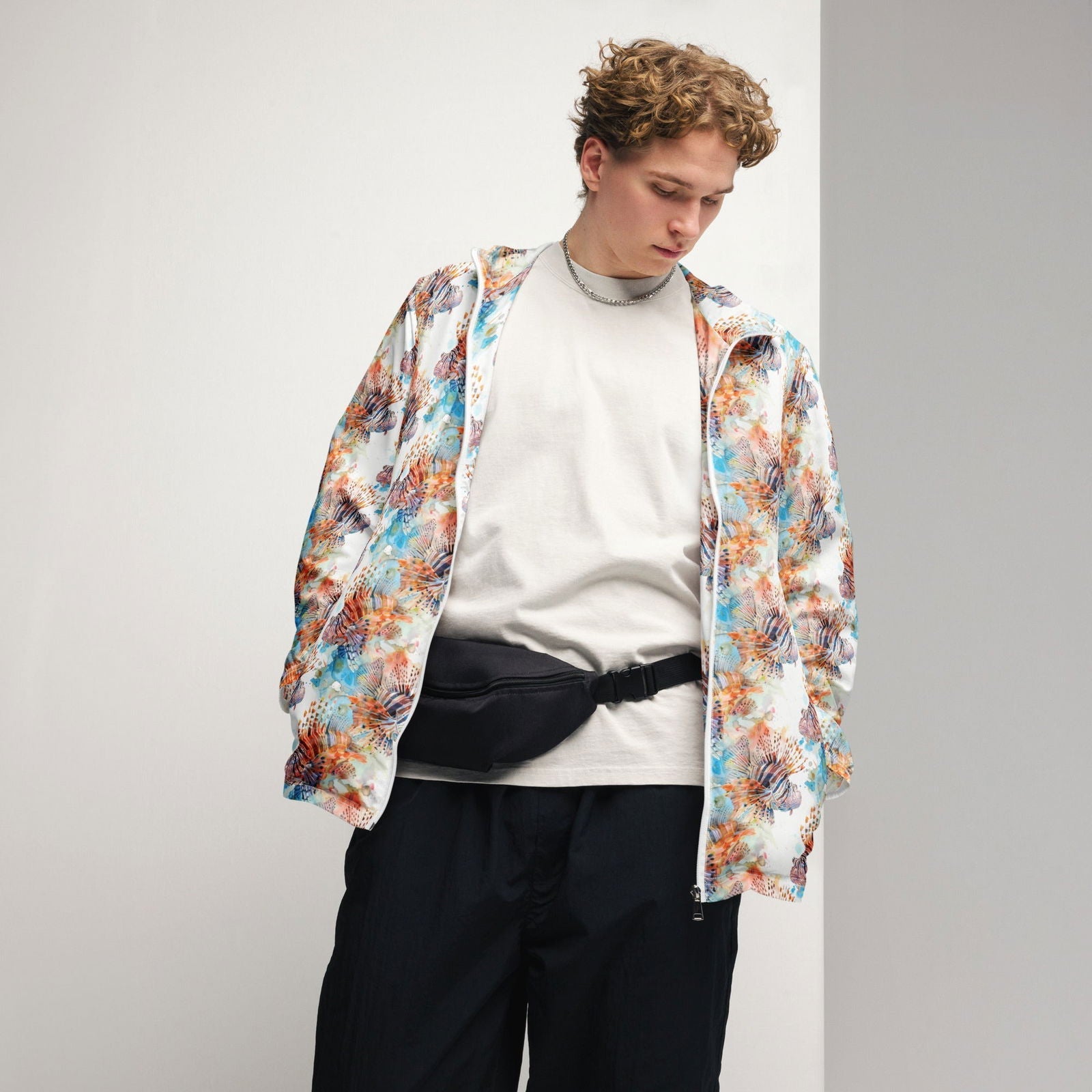 Salinity Swimwear Invasive Lionfish Men’s windbreaker Windbreaker