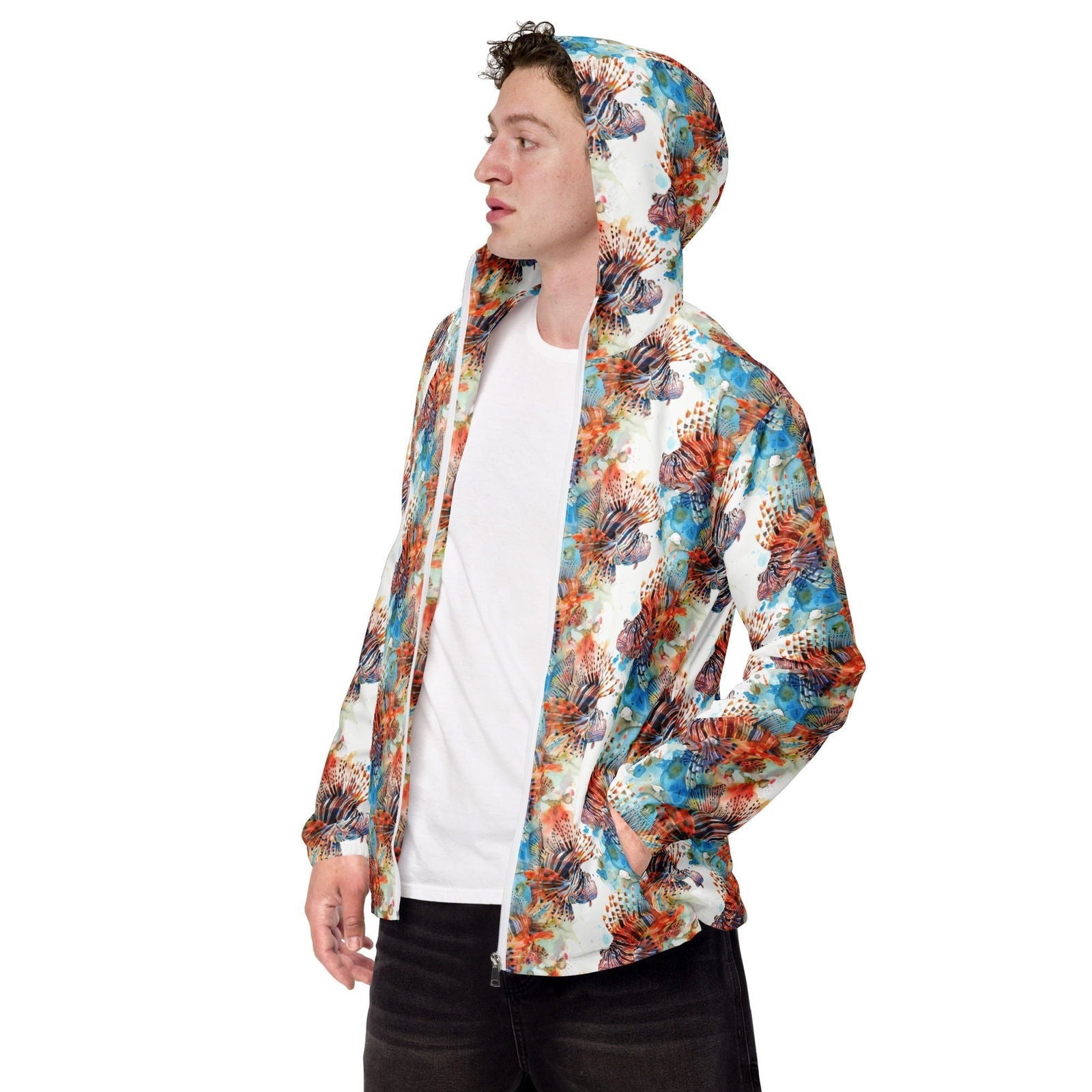 Salinity Swimwear Invasive Lionfish Men’s windbreaker Windbreaker
