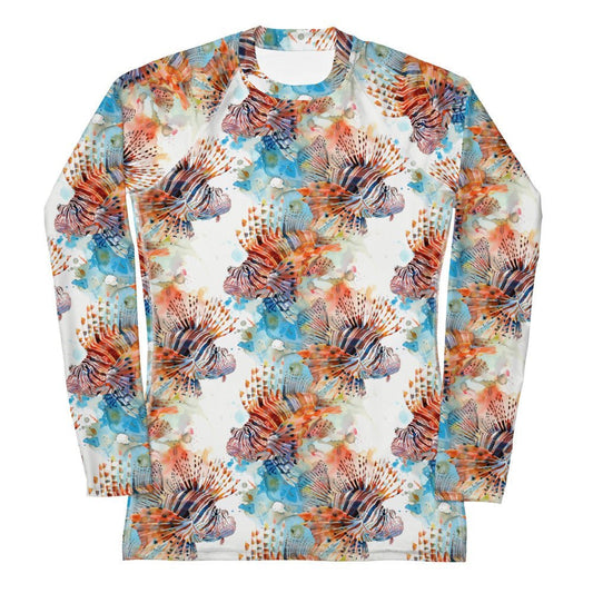 Salinity Swimwear Invasive Lionfish Women's Rash Guard Rash Guard