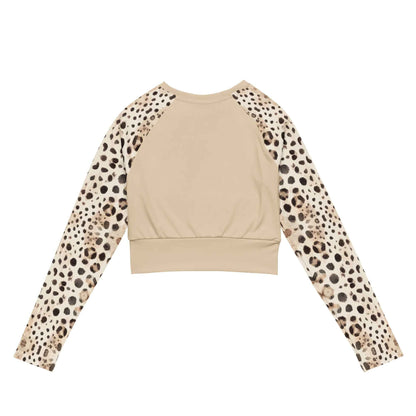 Salinity Swimwear Leopard Shark Eco Cropped Rash Guard Solid Cropped Rash Guard