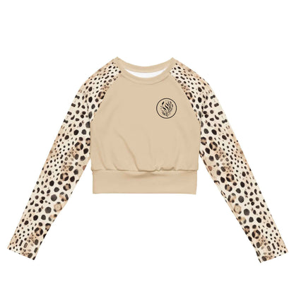 Salinity Swimwear Leopard Shark Eco Cropped Rash Guard Solid Cropped Rash Guard