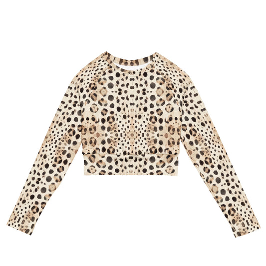 Salinity Swimwear Leopard Shark Eco Cropped Rash Guard Cropped Rash Guard