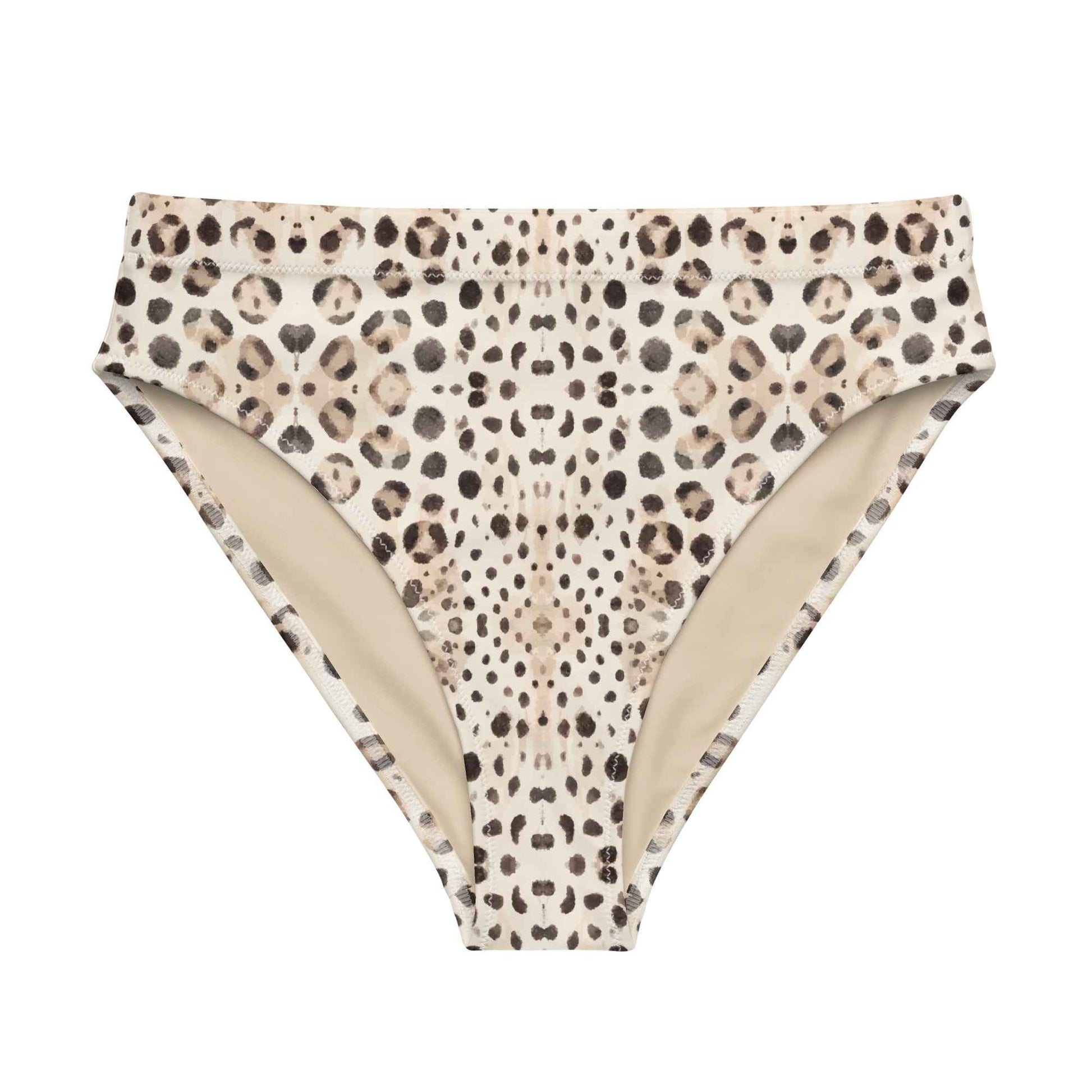 Salinity Swimwear Leopard Shark Eco High - Waisted Bikini Bottom Bikini Bottom