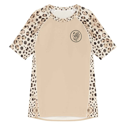 Salinity Swimwear Leopard Shark Men’s Short Sleeve Swim Shirt Rash Guard