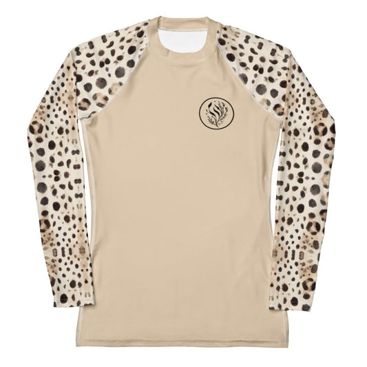 Salinity Swimwear Leopard Shark Women's Rash Guard Solid Rash Guard