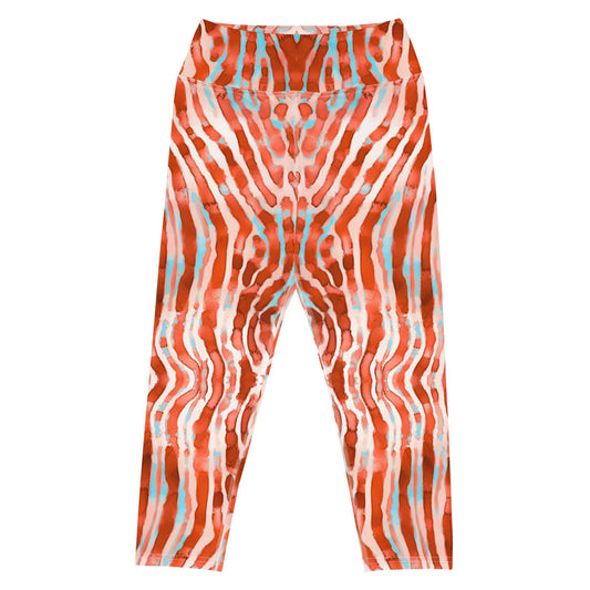 Salinity Swimwear Lionfish Stripes Capri Swim Leggings Capri Leggings
