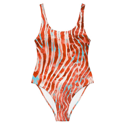 Salinity Swimwear Lionfish Stripes One - Piece Swimsuit One - Piece Swimsuit