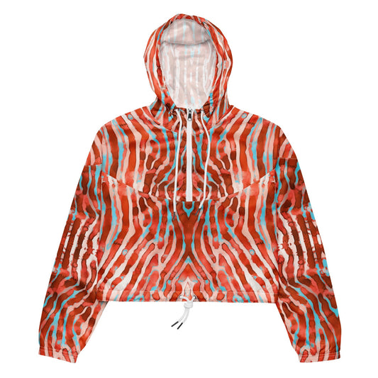 Salinity Swimwear Lionfish Stripes Women’s Cropped Windbreaker Windbreaker