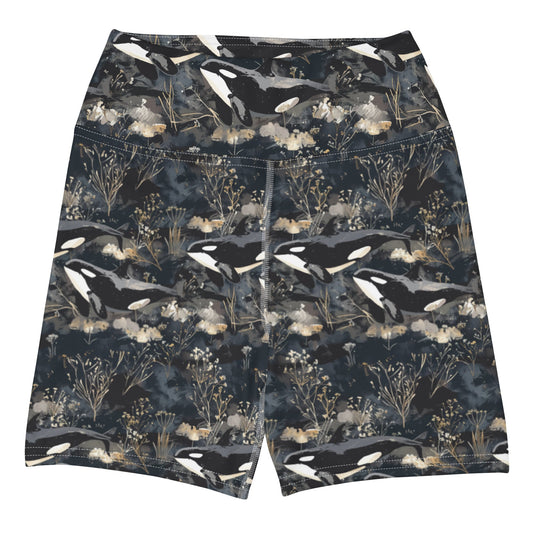 Salinity Swimwear Midnight Orca 4" Inch Dive Shorts Shorts