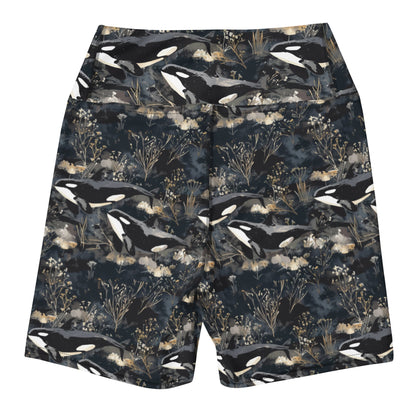 Midnight Orca 4" Inch Dive Shorts - Salinity Swimwear