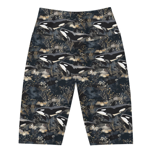 Salinity Swimwear Midnight Orca 8" Inch Dive Shorts Shorts
